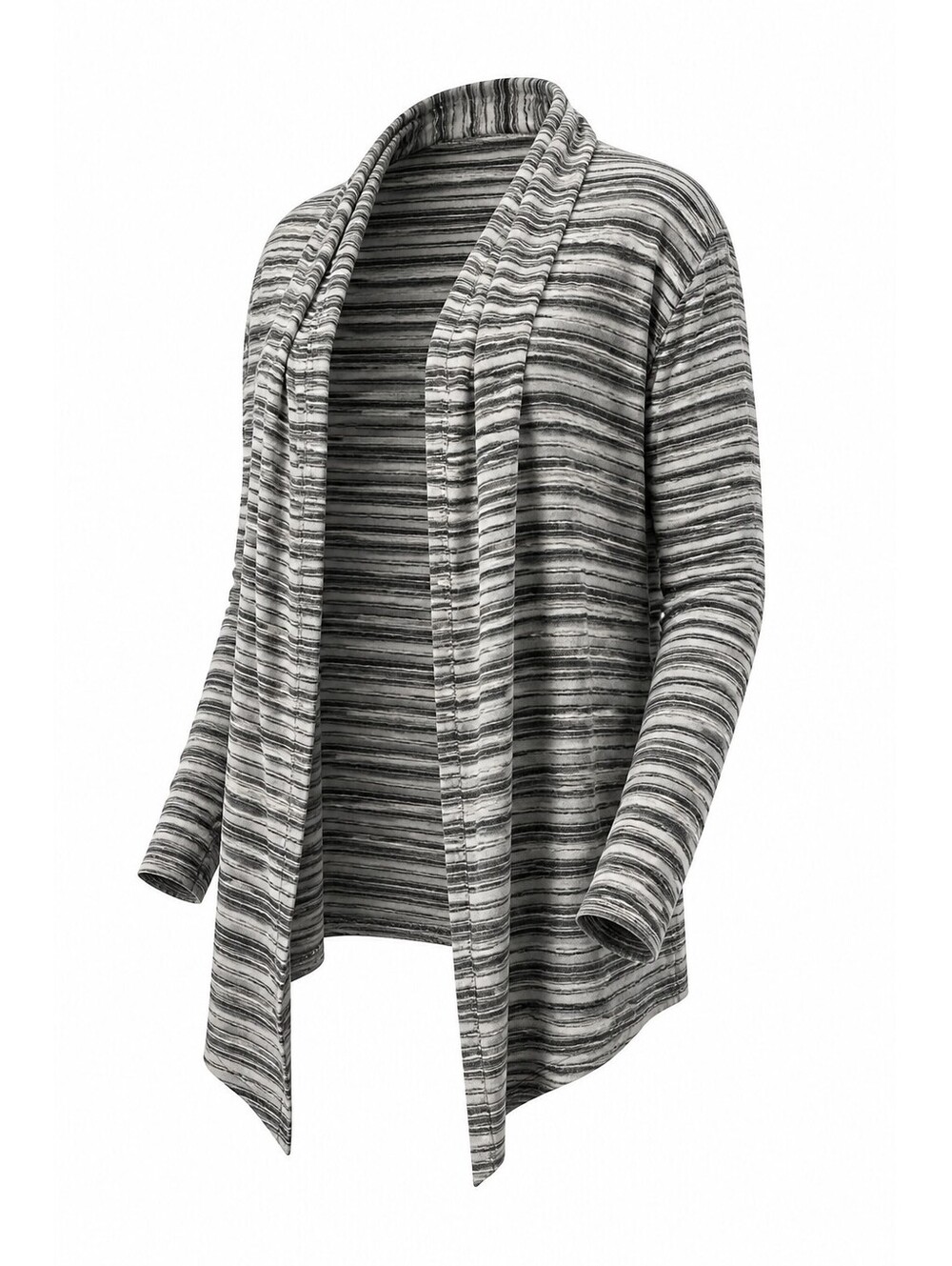 41 Hawthorn Women's Striped Open Front Cardigan Medium